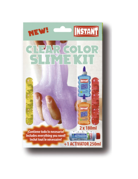 ESTUCHE SUPERCLEAR SLIME MINI KIT 2 COLAS + ACTIVADOR INSTANT 18931