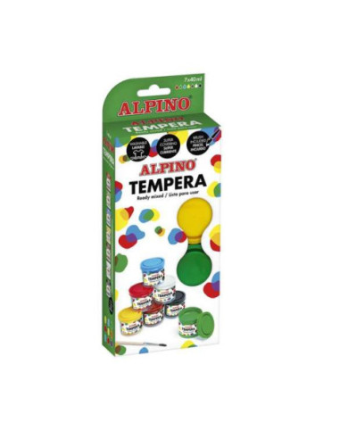 ESTUCHE TEMPERA 7 X 40ML ALPINO DM020921