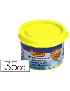 ESTUCHE TÉMPERA ESCOLAR 5 BOTES 35 ML - AMARILLO JOVI 50302
