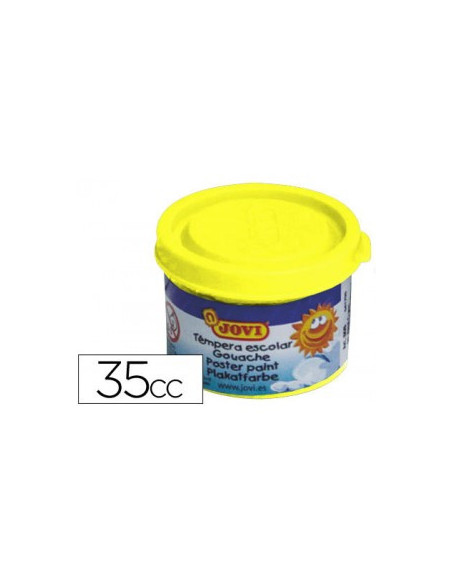 ESTUCHE TÉMPERA ESCOLAR 5 BOTES 35 ML - AMARILLO JOVI 50302