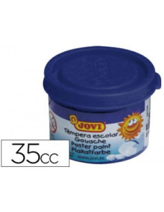 ESTUCHE TÉMPERA ESCOLAR 5 BOTES 35 ML - AZUL OSCURO JOVI 50324