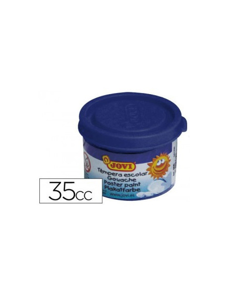 ESTUCHE TÉMPERA ESCOLAR 5 BOTES 35 ML - AZUL OSCURO JOVI 50324