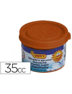 ESTUCHE TÉMPERA ESCOLAR 5 BOTES 35 ML - MARRÓN JOVI 50312