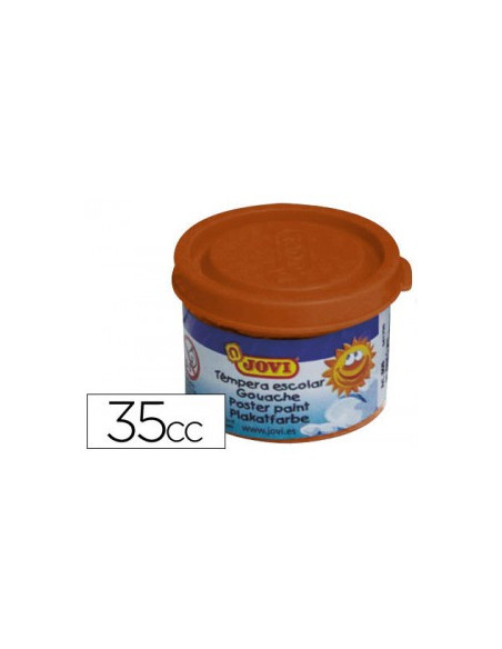 ESTUCHE TÉMPERA ESCOLAR 5 BOTES 35 ML - MARRÓN JOVI 50312