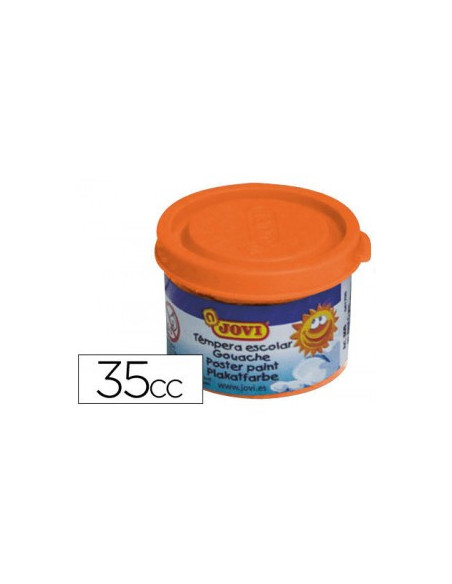 ESTUCHE TÉMPERA ESCOLAR 5 BOTES 35 ML - NARANJA JOVI 50306