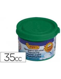 ESTUCHE TÉMPERA ESCOLAR 5 BOTES 35 ML - VERDE OSCURO JOVI 50319