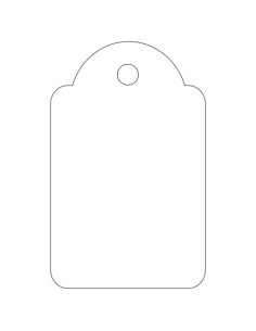 CAJA 500 ETIQUETAS COLGANTES BLANCAS 22 X 35 MM APLI 390 2