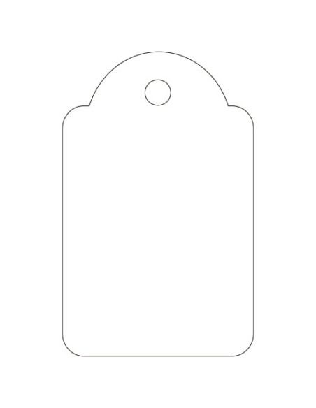 ETIQUETAS COLGANTES BLANCAS 22 X 35 MM APLI 390 CAJA 500