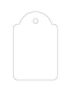 CAJA 500 ETIQUETAS COLGANTES BLANCAS 28 X 43 MM APLI 391 2