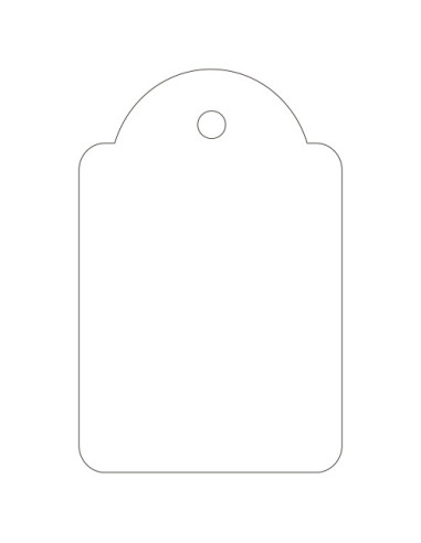 ETIQUETAS COLGANTES BLANCAS 28 X 43 MM APLI 391...