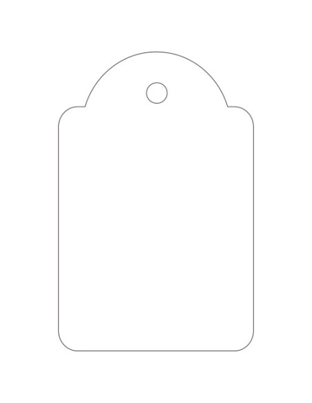 ETIQUETAS COLGANTES BLANCAS 28 X 43 MM APLI 391 CAJA 500