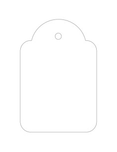 CAJA 500 ETIQUETAS COLGANTES BLANCAS 36 X 53 MM APLI 392 2
