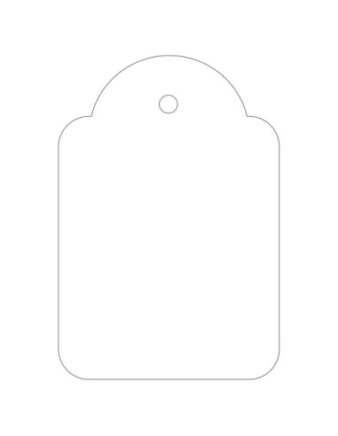 ETIQUETAS COLGANTES BLANCAS 36 X 53 MM APLI 392...