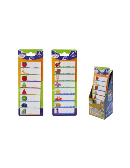 ETIQUETAS TERMOADHESIVAS MARCA-ROPA (16 UDS) BISMARK KIDS 327351