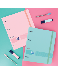 EUROPEANBINDER+ LIVE & GO POLYFOAM A4+ CON RECAMBIO 100H 5X5 - SURTIDO PASTEL OXFORD 400146175 2