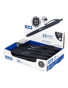 EXPOSITOR 25 BOLIGRAFOS P1 TOUCH NEGRO MILAN 76511925