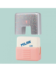 EXPOSITOR 30 GOMAS DE MIGA DE PAN CON FUNDA PROTECTORA SILVER MILAN CMMS430SL 2