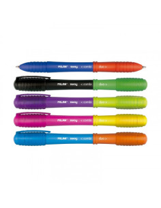 EXPOSITOR 50 BOLÍGRAFOS SWAY COMBI DUO COLORES SURTIDOS MILAN 176582950 2
