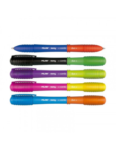 EXPOSITOR 50 BOLÍGRAFOS SWAY COMBI DUO COLORES...
