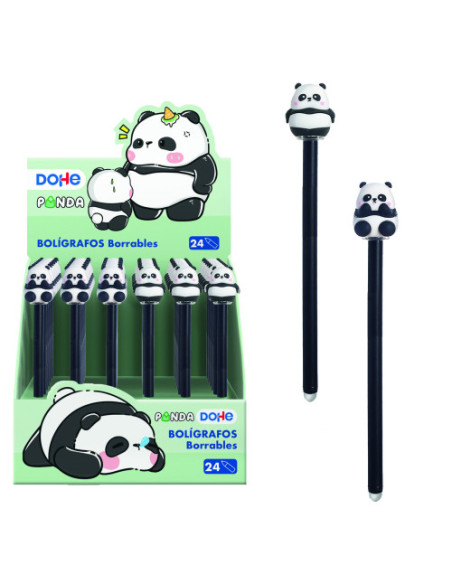 EXPOSITOR CON 24 BOLÍGRAFOS BORRABLES PANDA DOHE 79645