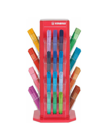 EXPOSITOR ROTATIVO DE CARTON POINT 68 DE 480 UNIDADES STABILO E/87-2846-11