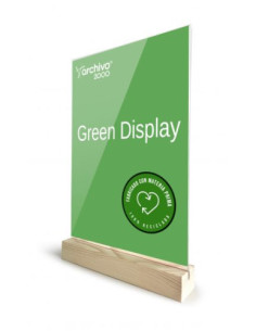 EXPOSITOR SOBREMESA SOSTENIBLE GREENDISPLAY 4X15X24CM A5 ARCHIVO2000 15905M1 CS TP 2