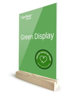 EXPOSITOR SOBREMESA SOSTENIBLE GREENDISPLAY 4X21X33CM A4 ARCHIVO2000 15904M1 CS TP