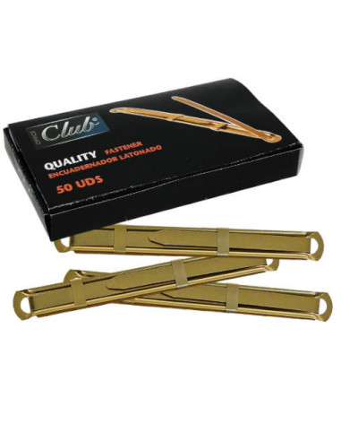 CAJA 50 UNIDADES FASTENER LATONADO CALIDAD EXTRA OFFICE CLUB 319397