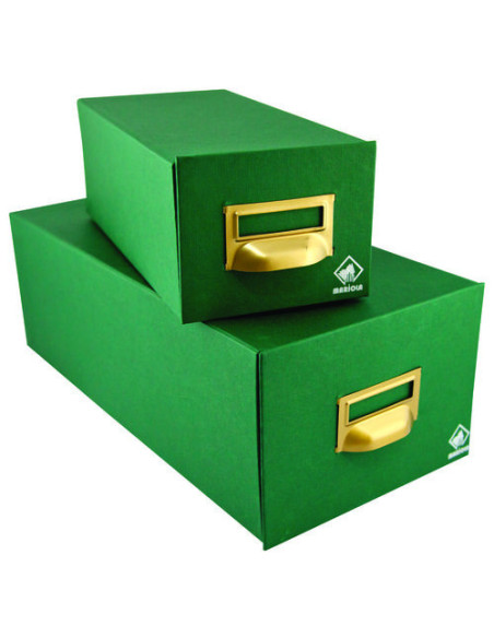 FICHERO CARTON FORRADO EN GELTEX PARA 500 FICHAS (155X100X250 MM) MARIOLA 2-500