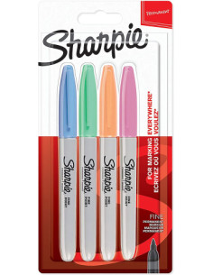 FINE BLÍSTER 4 COLORES SURTIDOS PASTELES SHARPIE 2065402