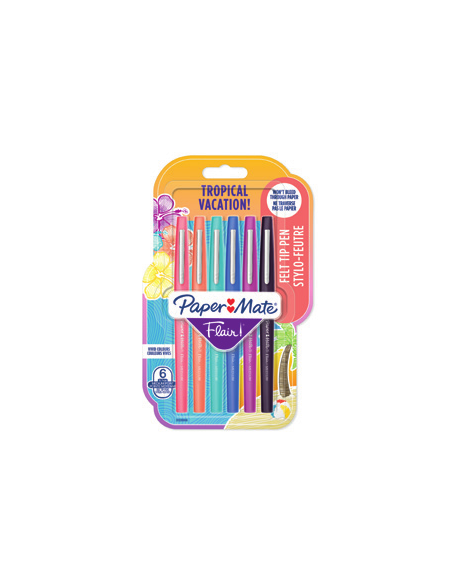 FLAIR M. TROPICAL VACATION BL6 PAPER MATE 2028906