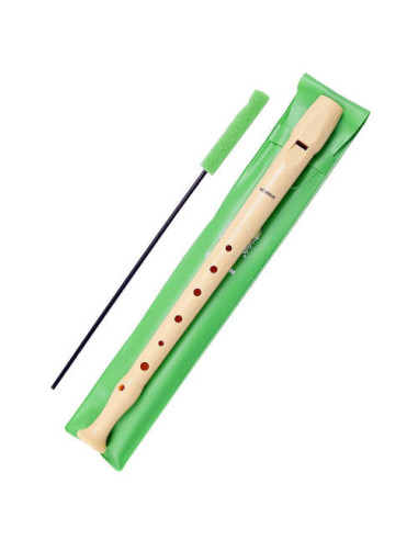 FLAUTA ESCOLAR SINTETICA CON FUNDA VERDE HOHNER HH9508