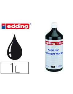 FRASCO TINTA PARA RELLENAR 1000ML NEGRO EDDING T1000-01 2