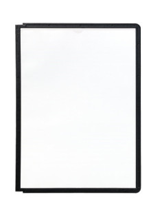 FUNDA POLIPROPILENO CON MARCO COLOR MECANISMO PIVOTE A4 NEGRO DURABLE 5606-01