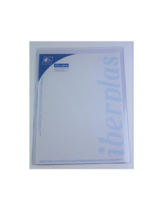 CAJA 50 FUNDAS FORMATO A3 "U" PORTADOCUMENTOS PVC CRISTAL 150 MICRAS IBERPLAS 86Q50