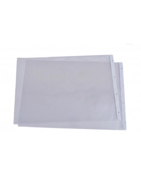 CAJA 50 FUNDAS FORMATO A3 APAISADO PVC 4 TALADROS CON REFUERZO 100 MICRAS IBERPLAS 220A50 CAJA 50 FUNDAS FORMATO A3 APAISADO PVC 4 TALADROS CON REFUERZO 100 MICRAS IBERPLAS 220A50