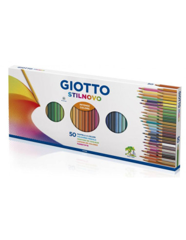 GIOTTO STILNOVO CAJA 50 LAPICEROS + SACAPUNTAS GIOTTO F257300