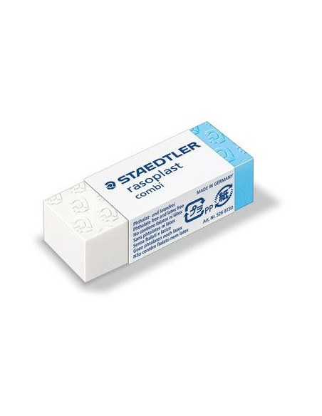 GOMA DE BORRAR COMBI RASOPLAST  (42X19X13 MM) STAEDTLER 526 BT30
