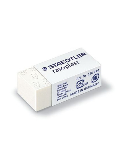 GOMA DE BORRAR RASOPLAST (33X16X13 MM) STAEDTLER 526 B40