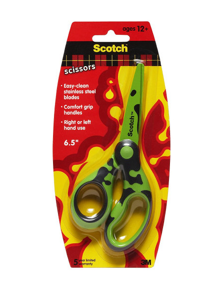 TIJERAS DECO 16,5CM COLORES SURTIDOS VERDE/AZUL/ROSA 1561DS-M SCOTH 7000034004