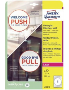 ADHESIVOS DE PAPEL PARA VENTANAS 200 MM 10 HOJAS POR...