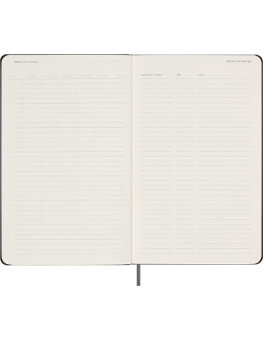 AGENDA 12 MESES SEMANAL L (13 X 21 CM) NEGRA...