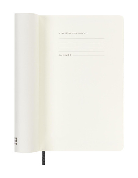 AGENDA 18 MESES 2024-2025 DIARIA L (13 X 21 CM) NEGRA TAPA BLANDA MOLESKINE DSB18DC3Y25
