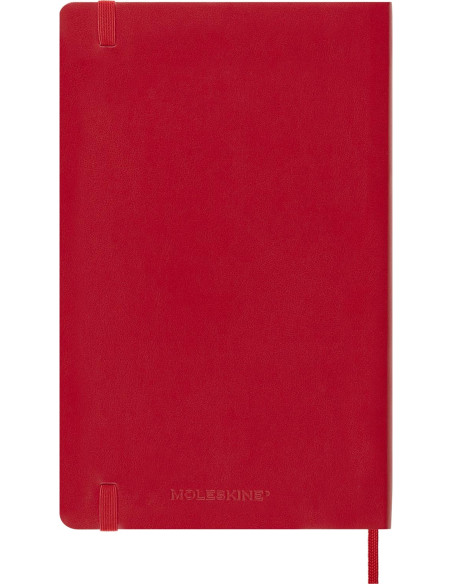 AGENDA 18 MESES 2024-2025 SEMANAL L (13 X 21 CM) ROJO ESCARLATA TAPA BLANDA MOLESKINE DSF218WN3Y25
