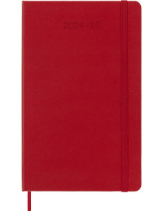 AGENDA 18 MESES 2024-2025 SEMANAL P (9 X 14 CM) ROJO...