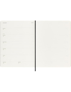 AGENDA 18 MESES 2024-2025 SEMANAL XL (19 X 25 CM) NEGRA... 2