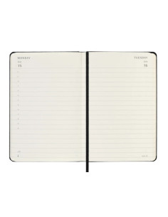 AGENDA 2025 TAPA DURA 12 MESES DIARIA P (9 x 14 CM) NEGRA...
