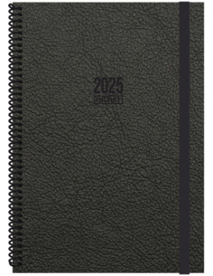 AGENDA 2025 TOKIO DIA/PAGINA 17X24 NEGRO CATALAN INGRAF...
