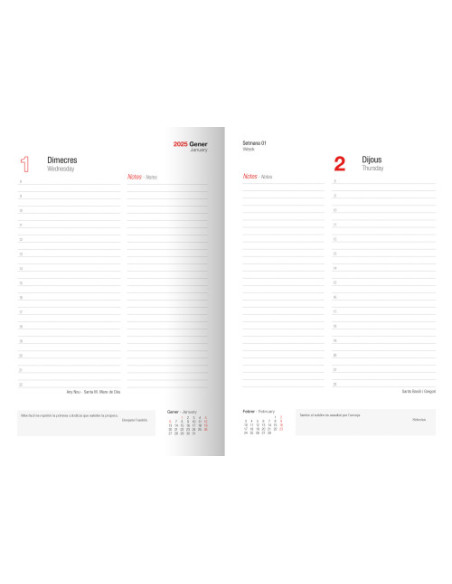 AGENDA 2025 TOKIO DIA/PAGINA 17X24 NEGRO CATALAN INGRAF 355525