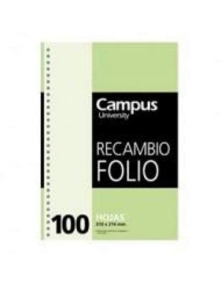 RECAMBIO FOLIO 100H 4TALADROS 4X4 70GR